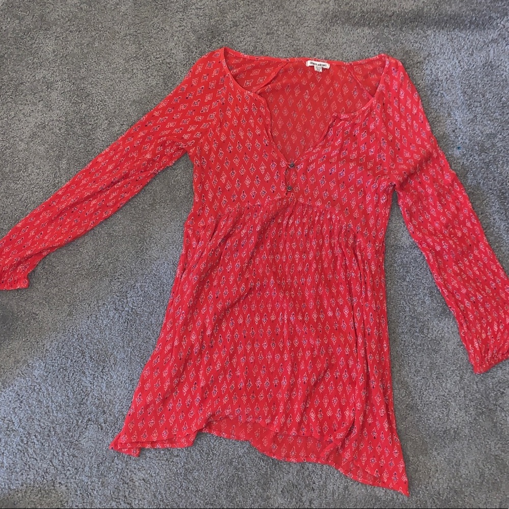 red billabong dress